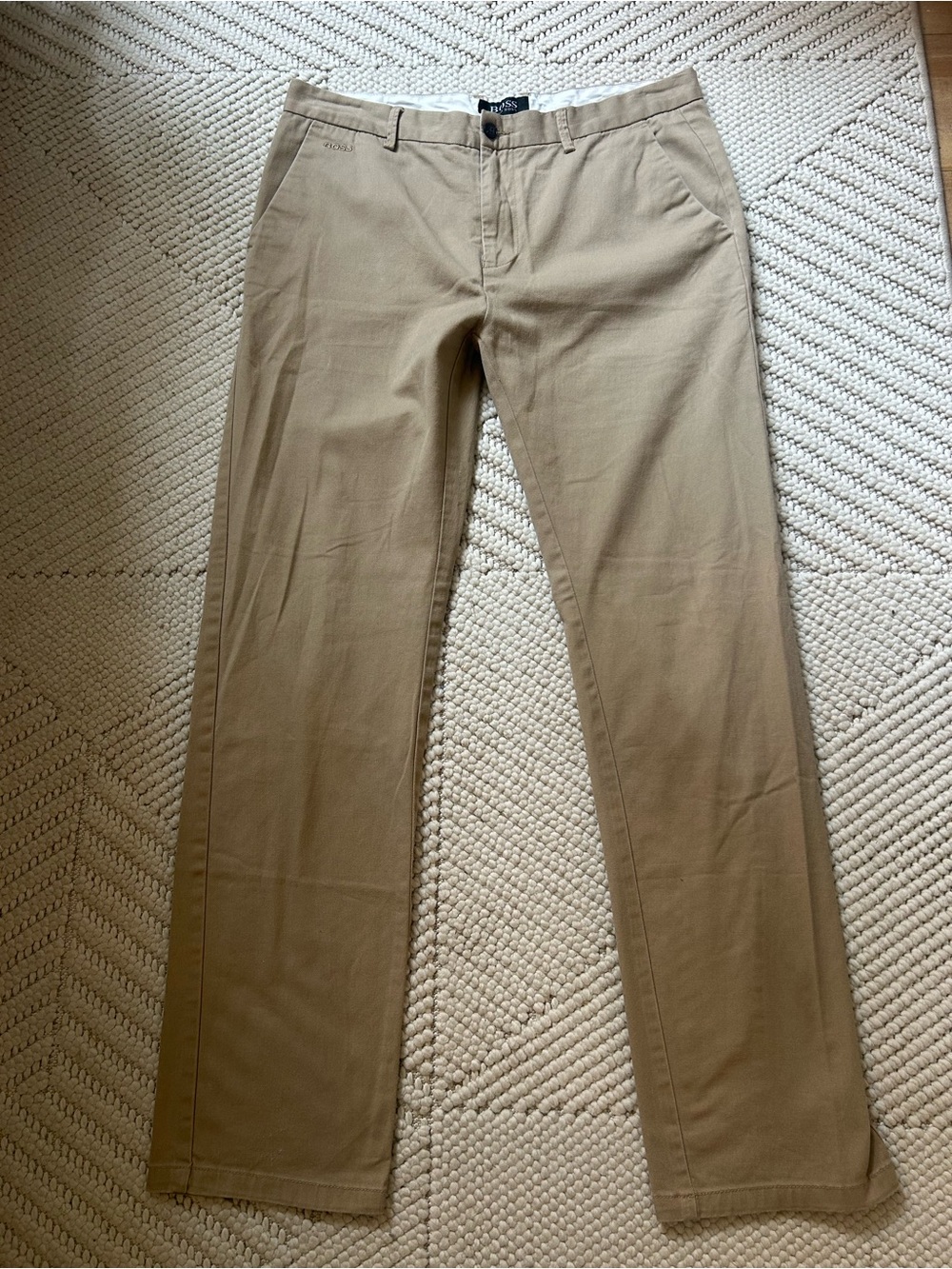 HUGO BOSS Men’s Tan Beige Chino Pants Classic Fit Size 34